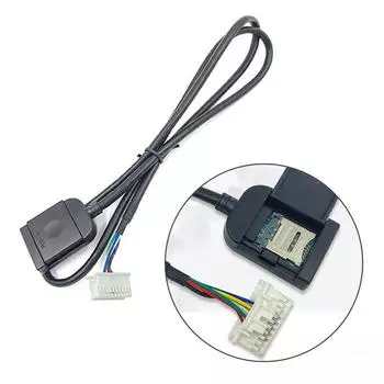 Адаптер слота для SIM-карты для Android Radio Multimedia Gps 4G 20pin Cable Connector Автомобильные аксессуары Провода Запасная часть чёрный