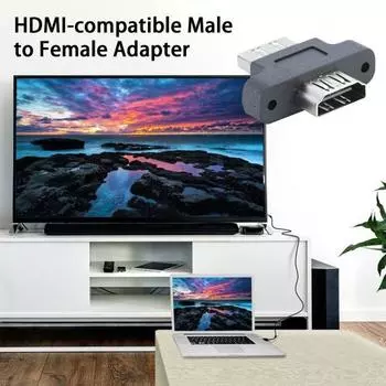 Адаптер, совместимый с HDMI Стабильная передача сигнала Антипомеховый адаптер с медным сердечником Аксессуары