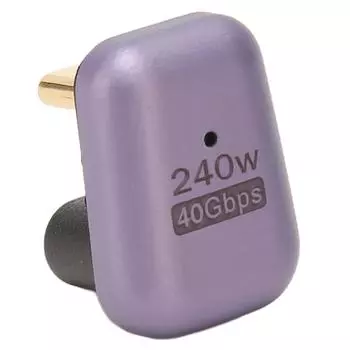 Адаптер типа C «мама-папа» 40 Гбит/с 240 Вт U-образный, поддерживает 8K, 180-градусный USB-адаптер C для телефона