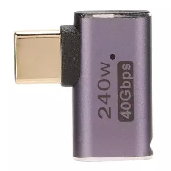 Адаптер типа C USB4.0 HD 8K 40Gbps PD240W Быстрая зарядка Алюминиевый корпус Портативный Type C на Type C