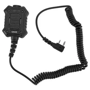 Адаптер U94X Push to Talk, спиральный кабель, двухсторонний адаптер для радиогарнитуры для TYT для UV82 UV6R BF888S