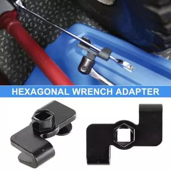 Адаптер-удлинитель гаечного ключа, нержавеющий, устойчивый к коррозии, легкий портативный универсальный адаптер для ключей, аксессуары чёрный