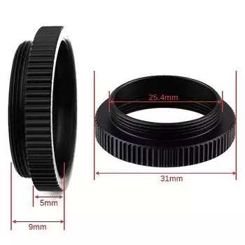 Адаптер удлинительной трубки C-Mount 5 мм Адаптер крепления C-Cs Проставочное кольцо для объектива видеонаблюдения