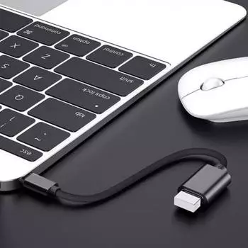 Адаптер Удобный, однотонный, Plug and Play серебряный