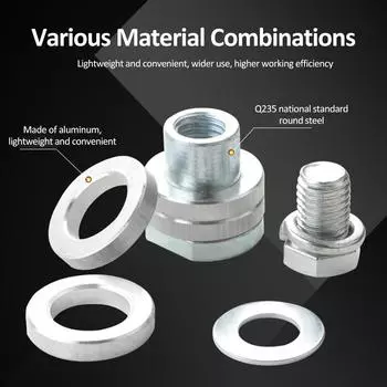 Адаптер угловой шлифовальной машины M10 для пазов M10 серебряный