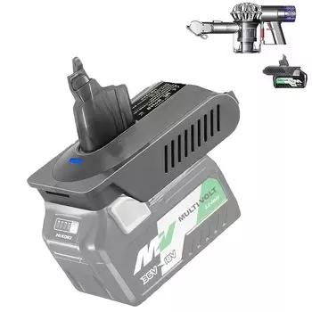 Адаптер UNIKI Dyson V6 Hikoki, литий-совместимый адаптер Dyson, модель V6 SV04 SV03 DC59 DC58 DC62 SV09 SV05, совместимый 18 В-36 В
