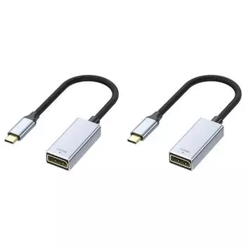 Адаптер USB C - DP 1.4 8K@60HZ/4K@120Hz с поддержкой Dynamic HDR для MacBook Air/Pro