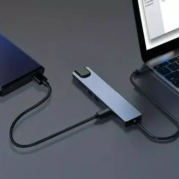 Адаптер USB C - HDMI 8/10 в 1 с поддержкой 4K 30 Гц 100 Вт PD USB 3.0 Устройство чтения карт SD USB C Dongle Разветвитель USB-C