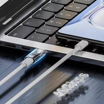 Адаптер USB C к USB C, 40 Гбит/с, адаптер USB C «мама» к USB «папа», синхронизация данных, 8K, 60 Гц, 240 Вт, адаптер для быстрой зарядки для ПК
