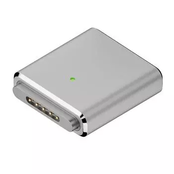 Адаптер USB-C на магнитный 3, 100 Вт, 5 А, 20 В PD3.1 для MacBook Air/Pro (Серебряный)