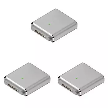 Адаптер USB-C на магнитный 3, 100 Вт, 5 А, 20 В PD3.1 для MacBook Air/Pro (Серебряный)