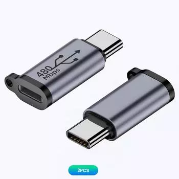Адаптер USB C Type C в Micro в Mini USB Female конвертеры для iPhone 14 13 Xiaomi Samsung адаптер зарядного устройства