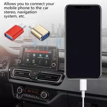 Адаптер USB C - USB3.0 OTG, высокоскоростной разъем для передачи данных, зарядный кабель типа C для смартфонов, внешнее устройство золотой