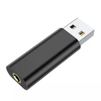 Адаптер USB на 3,5 мм для наушников 3,5 мм, проводной конвертер для гарнитуры для ноутбука/наушников/мобильного телефона