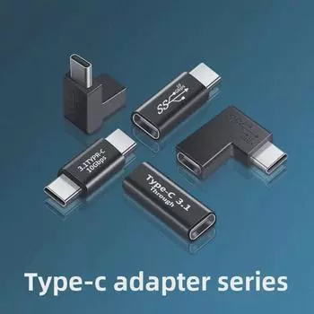 Адаптер USB Type-C 3.1 «папа-мама» с функцией быстрой зарядки, поддержкой аудио, видео и OTG, полнофункциональный адаптер емкостью 10 ГБ.