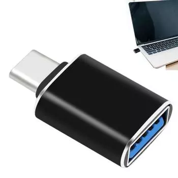 Адаптер USB Type C Male To USB 10Gbps USB 3.1 OTG Кабель-конвертер Адаптер Type C из алюминиевого сплава для MacbookPro Xiaomi Samsung чёрный