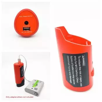 Адаптер USB-зарядного устройства Источник питания для аккумулятора Milwaukee 48-59-1201 M12