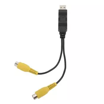 Адаптер видеовыхода USB - CVBS. Простой в использовании адаптер кабеля интерфейса USB - RCA для HD-видео.