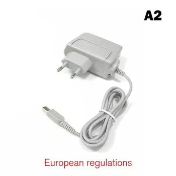 Адаптер зарядного устройства переменного тока 100-240 В для Nintendo Dsl Ds Lite Ndsl A2 European regulations