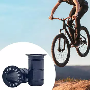 Адаптеры для велосипедных втулок 15 мм на 12 мм через ось, переходник для подседельного штыря велосипеда чёрный