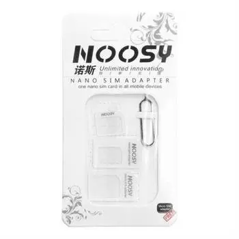 Адаптеры Nano SIM/Micro, Micro Sim и Nano/Sim (НУСИ 3в1) блан