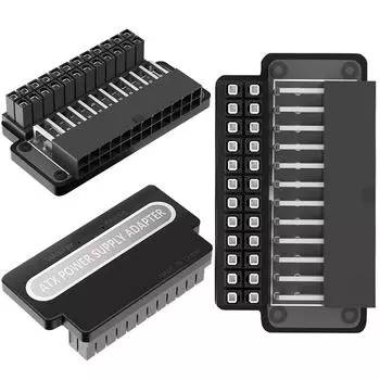 Адаптеры питания ATX 24 Pin To 90 Degree Power Plug Адаптеры для смены пола Q