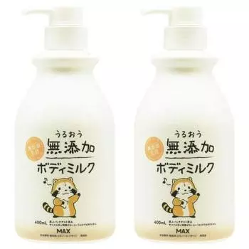 Additive-Free Life Body Milk 400ml x 2 Piece Set, Made in Japan, Additive-free, Large Capacity, Moisturizing, Sensitive Skin, Hypoallergenic, Non-stic