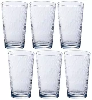 Adelia Glass Clear Curacao Tumbler 8 225ml Set of 6 Made in Japan B-6416
