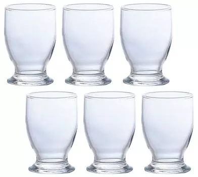 Adelia Glass Clear Modern Glass Clear 105 мл Набор из 6 шт. Сделано в Японии B-6238
