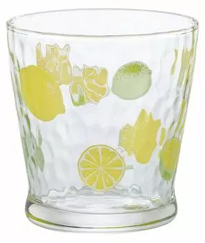 Adelia Glass Cup Free Cup Fruit Drop Lemon 275 мл [Фруктовый/Лимонный/Желтый] Сделано в Японии 1 шт. коробка 6125