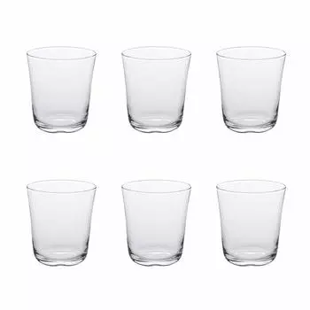 Adelia Glass Cup Tumbler Free Cup Estacion 295ml Set of 6 Made in Japan B-2315