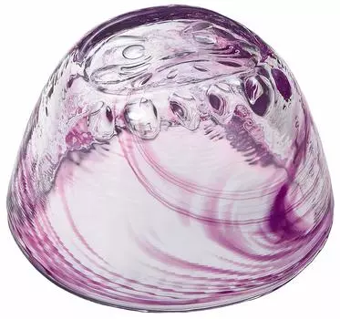 Adelia Sake Cup Edo Glass Daruma Suminagashi Purple 70ml Made in Japan Present in Cosmetic Box Birthday Gift Present [Edo Glass/Choko/Ochoko/Sake