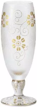 Adelia Sake Cup Sake Glass Mizore Kutani White Grain Tessen Ware Made in Japan Present in Cosmetic Box Birthday Gift Present 9417 [125ml/Kutani