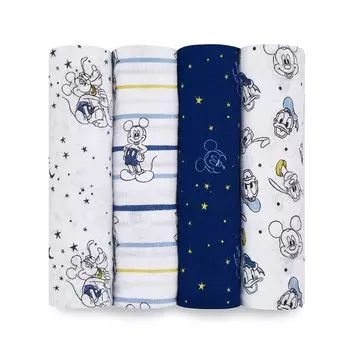 aden anais essentials и anai Японский оригинальный Дисней Микки Звездочет Микки Маус Микки ESWC40006DIJB 112 x 112см Муслиновый хлопок Пеленка Пеленка