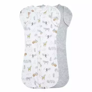 Aden Anais Essentials Easy Snug Swaddle носимый спальный мешок для новорожденных месяцев Savannah Spot 2 шт. + Arm-Free 0-3