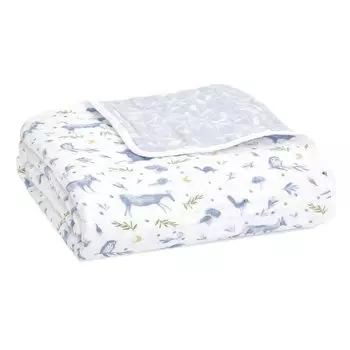 aden anais и японский настоящий лес ADBO10001 120 x 120 см органическое хлопковое одеяло Dream, 1 шт., детское одеяло, марлевое одеяло, подарок для ребенка, подарок для ребенка