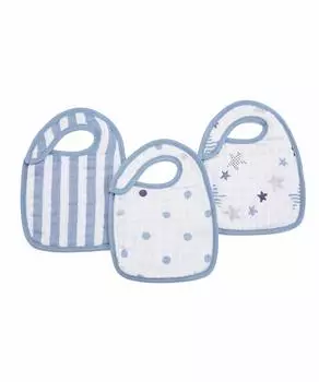 aden anais Japanese Baby gift muslin snap bib set of 3 Rock Star 7112 3 pieces 3 pieces + (Authentic product) (x 1)