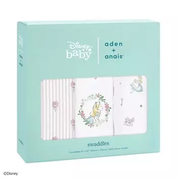 aden anais муслиновые пеленки японские настоящие классические пеленки Disney Alice in Wonderland ASWC30011DI 120 x 120 см марлевые пеленки для предотвращения ночного плача новорожденных