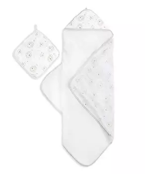 aden anais японский детский подарок махровое полотенце с капюшоном и мочалка набор из муслинового полотенца с капюшоном набор из 3203 87 x 30 см x 30 см +