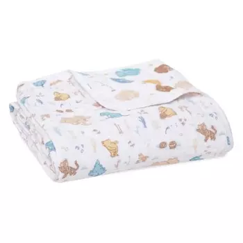 aden + anais японское настоящее диснеевское винни в лесу винни-пух adbc10020dij 120 x 120 см муслиновое хлопковое классическое одеяло мечты 1 шт. детское gau