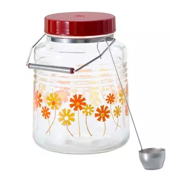 ADERIA Adelia Retro Бутылка для хранения 3 л Alice Сделано в Японии Косметическая коробка Контейнер для хранения Showa Retro Стеклянная канистра Герметичный контейнер Банка для приправ