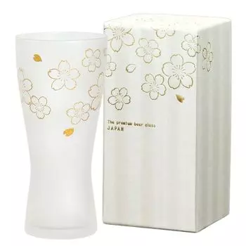 Aderia Beer Glass Made in Japan 10oz (Sakura)
