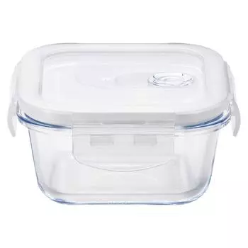 ADERIA Cooklock Square 300WT 300 мл герметичный контейнер безопасен для микроволновой печи 4-сторонний замок стеклянный контейнер H8764 контейнер для хранения стеклянная канистра термостойкий