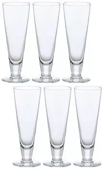 ADERIA Dressy 300 Набор из 6 стеклянных стаканов Highball, сделанных в Японии, свадебный подарок, стильный пивной подарок, стакан на день рождения для женщин, шестидесятилетний юбилей для мужчин