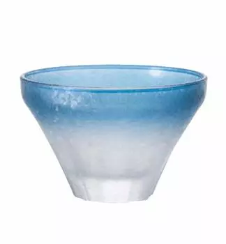 ADERIA FUJIUTSUSHI Made in Comes in a Cosmetic Cold Sake Sake Stylish Respect for the Sixtieth Birthday 7061 Cup, Blue, 85ml, Japan, Box, Sake, Glass,