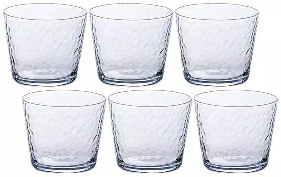 ADERIA Glass Clear Curacao Free Cup 220 мл Набор из 6 шт. Сделано в Японии B-6415