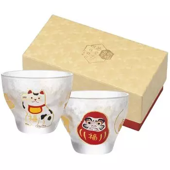 ADERIA Happy MONO Sakazuki Lucky Pair Set 90 мл Сделано в Японии Косметическая коробка Чашка для саке Стильный подарок на женский день День посуды Пара Мужчины Новоселье