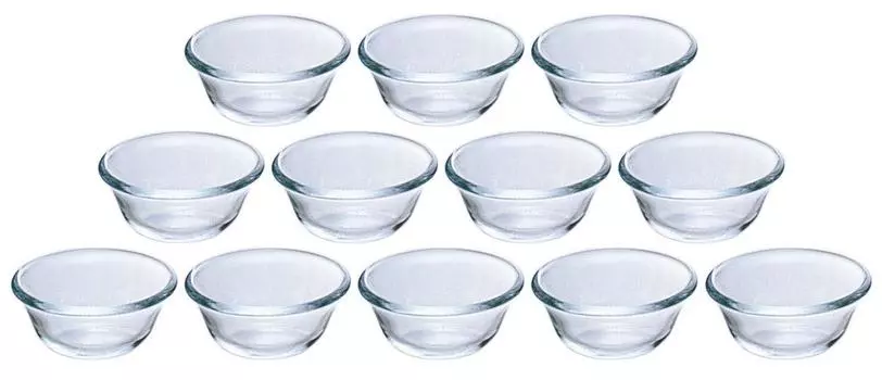 ADERIA New Plain Clear Small Set of Made in Small Wedding Small Wedding Small Commercial Wedding Birthday P6200 Bowl, Bowl, 12, Japan, Stylish, Glass,