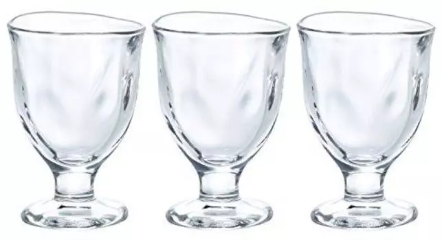 ADERIA P6698 Mini Glass with Stand, 2.5 fl oz (75 ml), Set of 3, Dishwasher-Safe, Highball, Cup, Beer, Glass, Sake, Tumbler, Whiskey