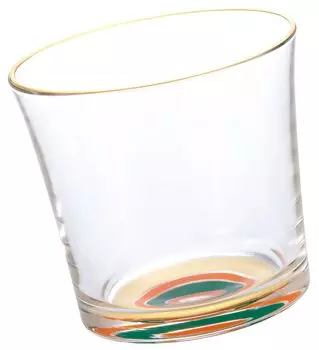 ADERIA Premium Nippon Taste Happy Mono Top Edo Rocks Glass Hakata 280ml Made in Japan Cosmetic Box Whiskey Glass Stylish Birthday 60th Celebration Men